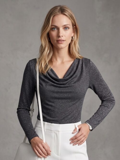 BLUSA DRAPEADA LARGA