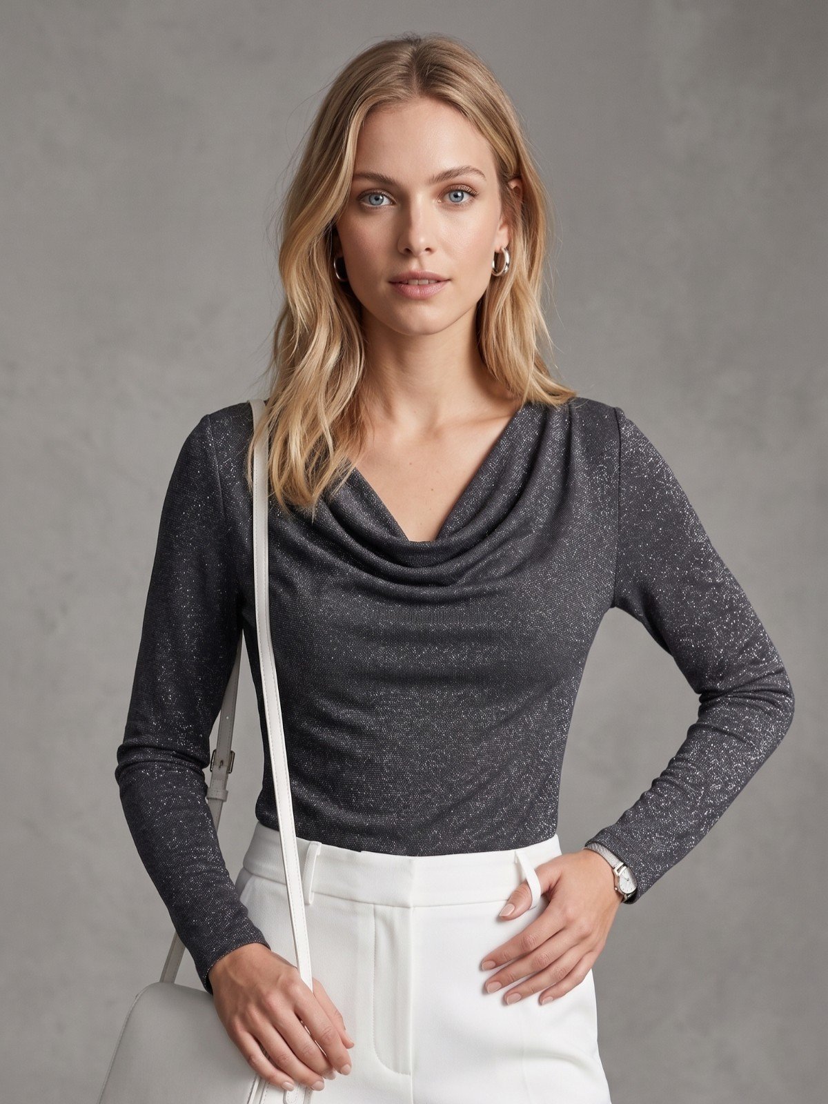 BLUSA DRAPEADA LARGA