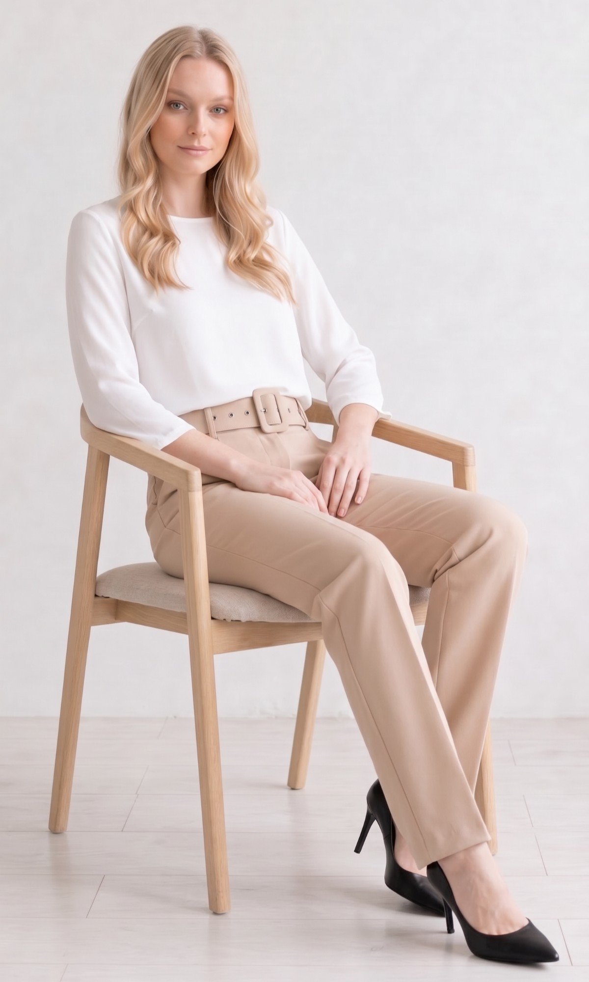 PANTALON RECTO CON CINTURON - Image 5