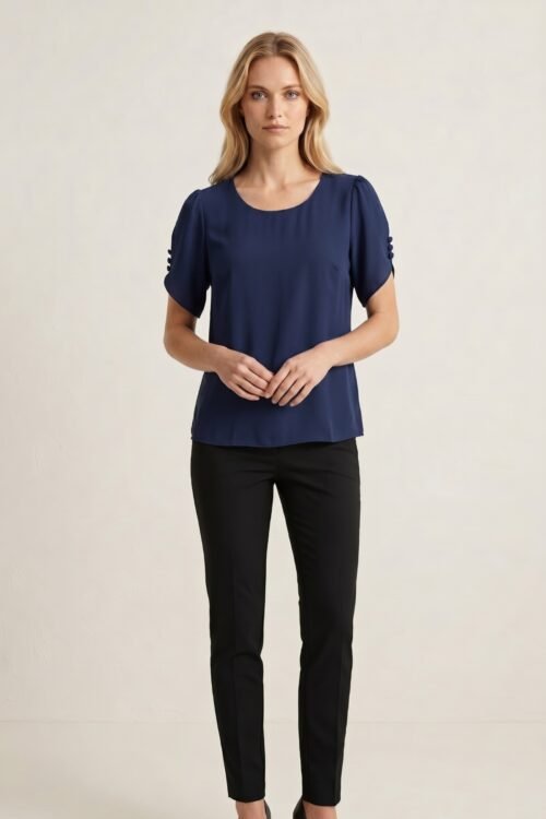 BLUSA MANGA CORTA CON BOTONES
