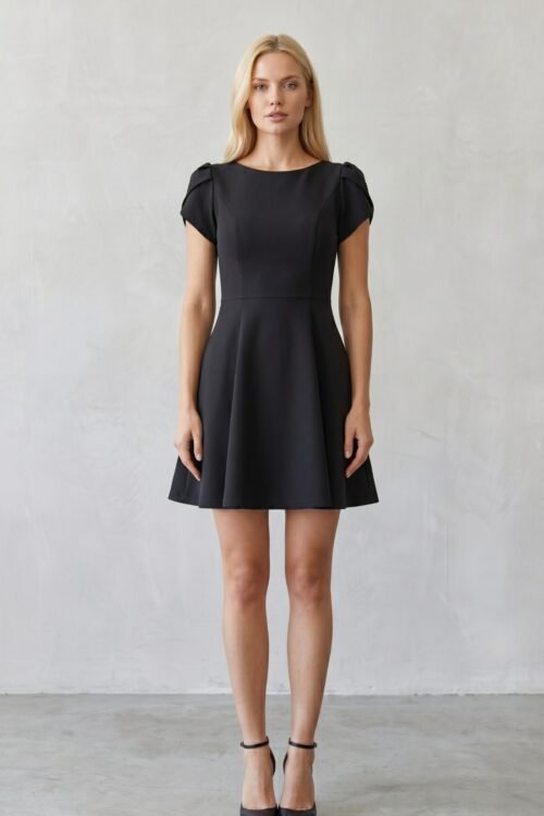 VESTIDO MANGA TULIPAN CAMPANA