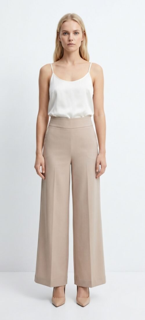 PANTALON PALAZO CON ELASTICO ATRÁS