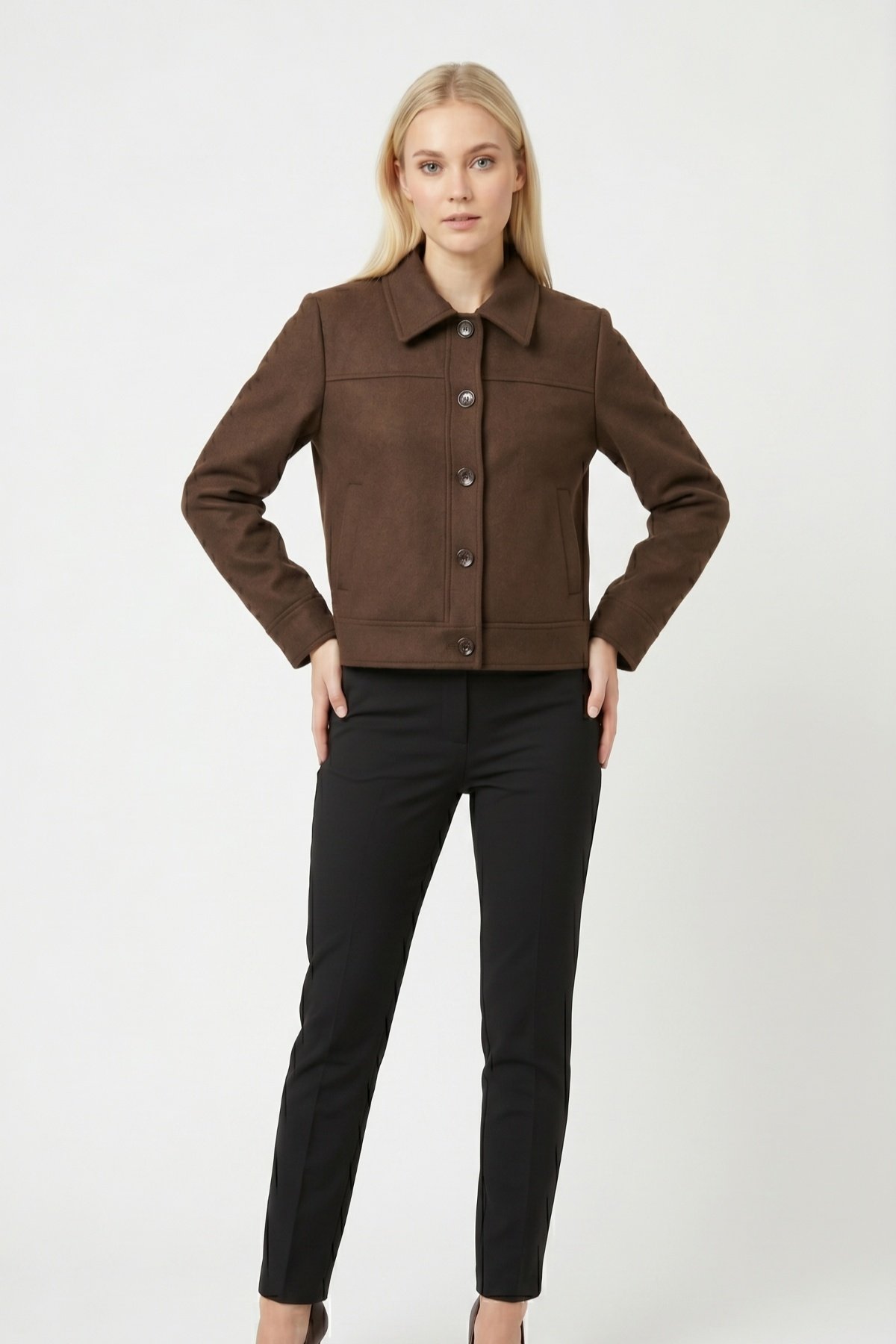 CHAQUETA CORTA DE PAÑO - Image 3