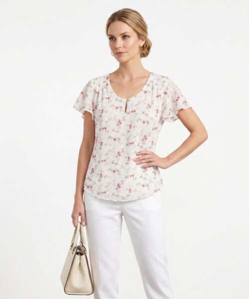 BLUSA BOTON EN CUELLO FRENTE