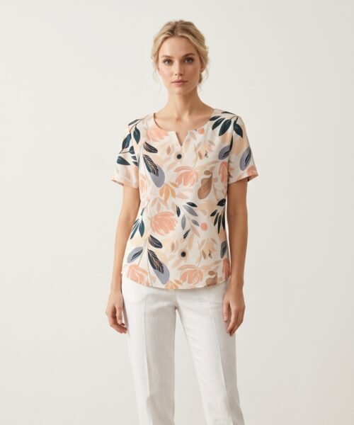 BLUSA CUELLO V SUELTA